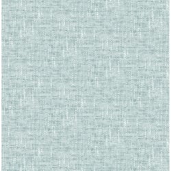 NuWallpaper 20.5 in. W X 18 ft. L Aqua Poplin Peel and Stick Wall Decal