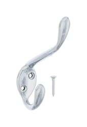 Ace 3-1/2 in. L Chrome Silver Metal Large Garment Hook 1 pk