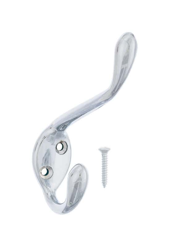 Ace 31/2 in. L Chrome Silver Metal Large Garment Hook 1 pk Ace Hardware