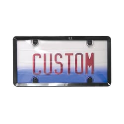 Custom Accessories Black Plastic License Plate Frame/Cover
