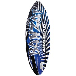 Airhead Banzai Fiberglass Blue Wakesurf Board 20.5 in. W X 63 in. L