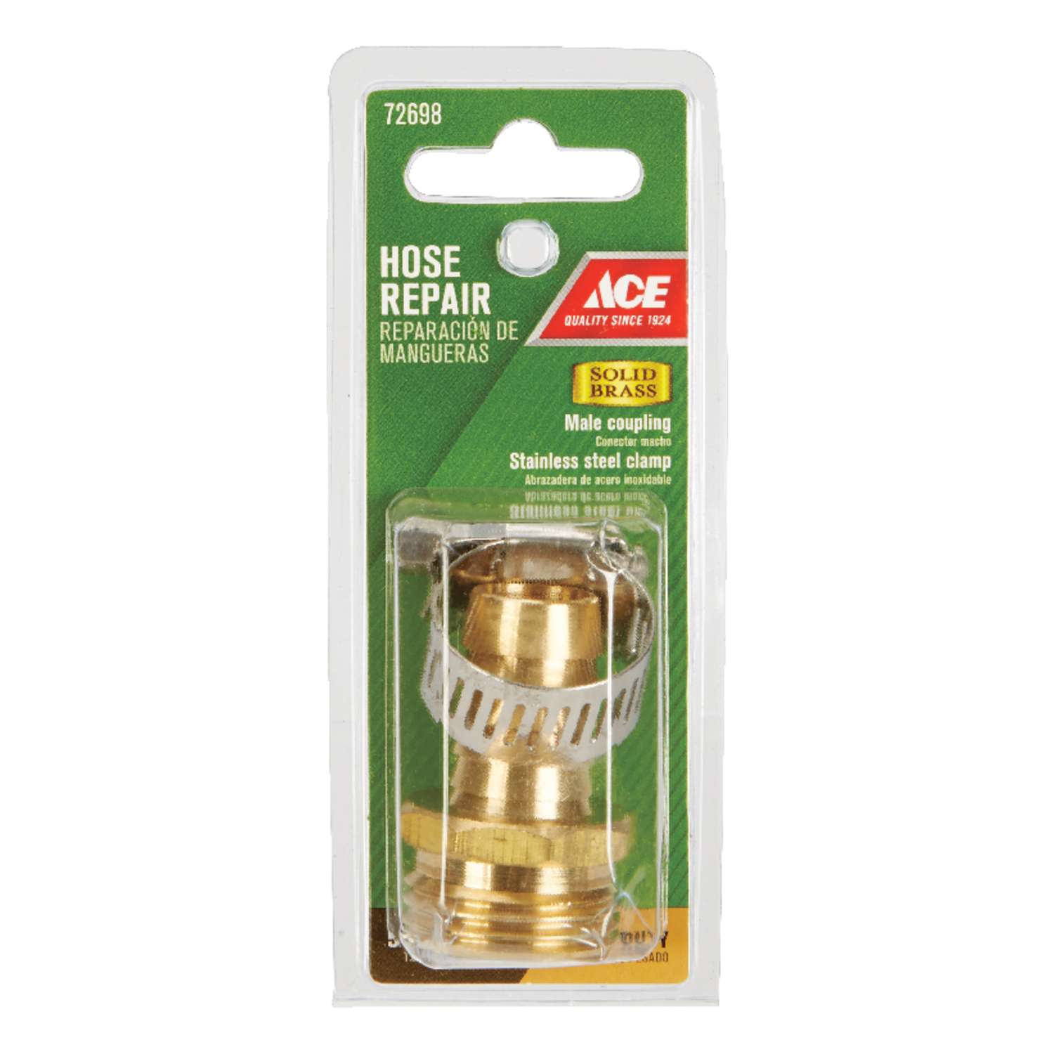 FREE SHIPPING Brass 5 pack ACE 72698 3/4" X 5/8" Barbed Hose Repair 