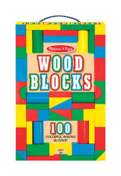 Melissa & Doug Blocks Set Wood Assorted 100 pc