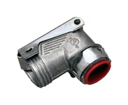 Sigma Engineered Solutions Double Snap Lock 3/8 in. D Die-Cast Zinc Flex Angle Connector For AC, MC