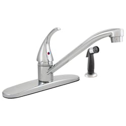 LDR One Handle Chrome Kitchen Faucet Side Sprayer Included