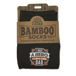 Top Guy Dad Men's One Size Fits Most Socks Green
