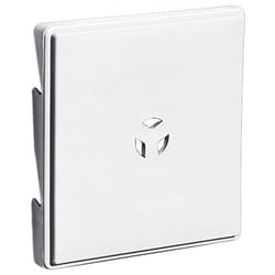 Builders Edge 6-5/8 in. H X 6.75 in. W X 7/8 in. L Prefinished White Vinyl Mounting Block