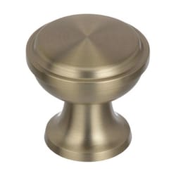 Amerock Westerly Round Cabinet Knob 1-3/16 in. D 1-3/16 in. Golden Champagne 1 pk