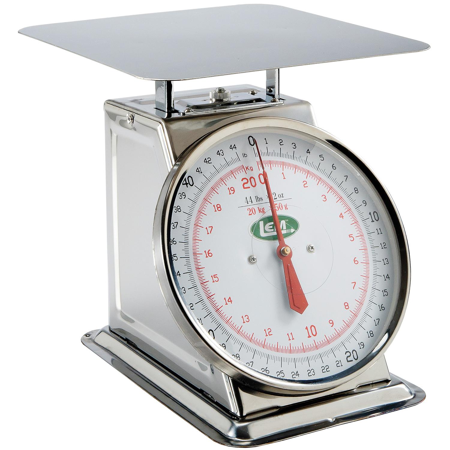 LEM Metallic Analog Food Scale 44 lb Sansujyuku sansujyuku.com