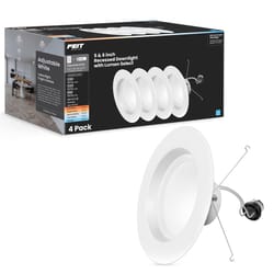 Feit Enhance Frost White 7.5 in. W Aluminum LED Dimmable Recessed Downlight 14.3 W