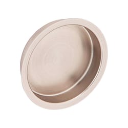 Ives 2-7/16 in. L Satin Nickel Brass Flush Pull