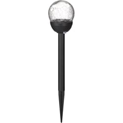 Living Accents Black Solar Powered 0.06 W LED Pathway Light 1 pk