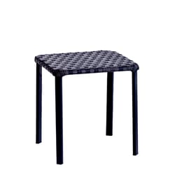 Living Accents Brown Square Wicker Stackable Side Table