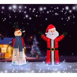 Celebrations Incandescent Warm White Snowman 5 ft. Yard Decor