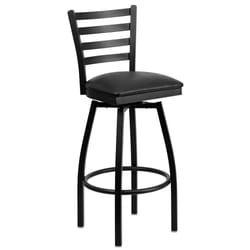 Flash Furniture Black Vinyl Swivel Commercial Barstool