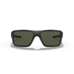 Oakley Double Edge Unisex Matte Black Frame Dark Gray Lens Sunglasses
