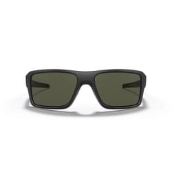 Oakley Double Edge Unisex Matte Black Frame Dark Gray Lens Sunglasses