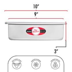 Fat Daddio's 9 in. W X 13 in. L Sheet Pan Silver 1 pc