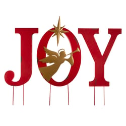 Glitzhome Angel Joy 36 in. Yard Decor