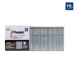 Paslode 2-1/2 in. L X 16 Ga. Straight Strip Galvanized Finish Nails 2,000 pk