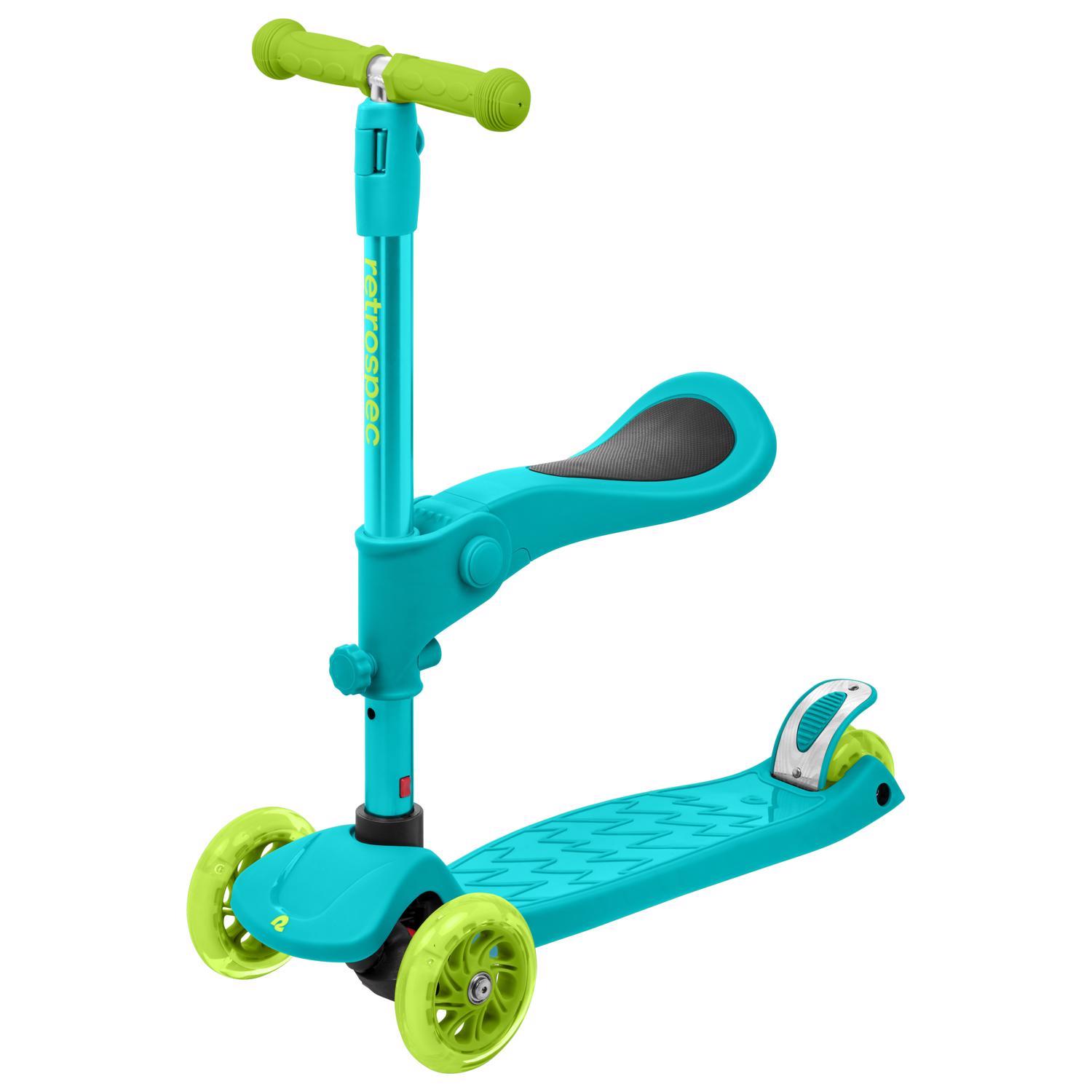 Retrospec Chipmunk Plus Unisex 3-Wheel Kick Scooter Turquoise Sansujyuku sansujyuku.com
