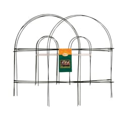 Panacea 10 ft. L X 18 in. H Metal Green Garden Fence