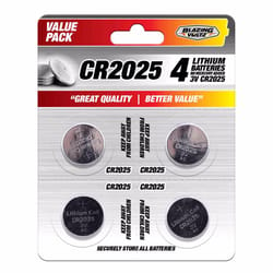 Blazing Voltz Lithium CR2025 3 V Button Cell Battery CR2025 4 pk