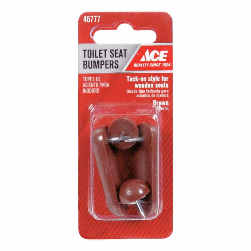 Ace Toilet Seat Bumpers Brown Plastic Ace Hardware