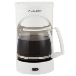 Proctor Silex 12 cups White Coffee Maker