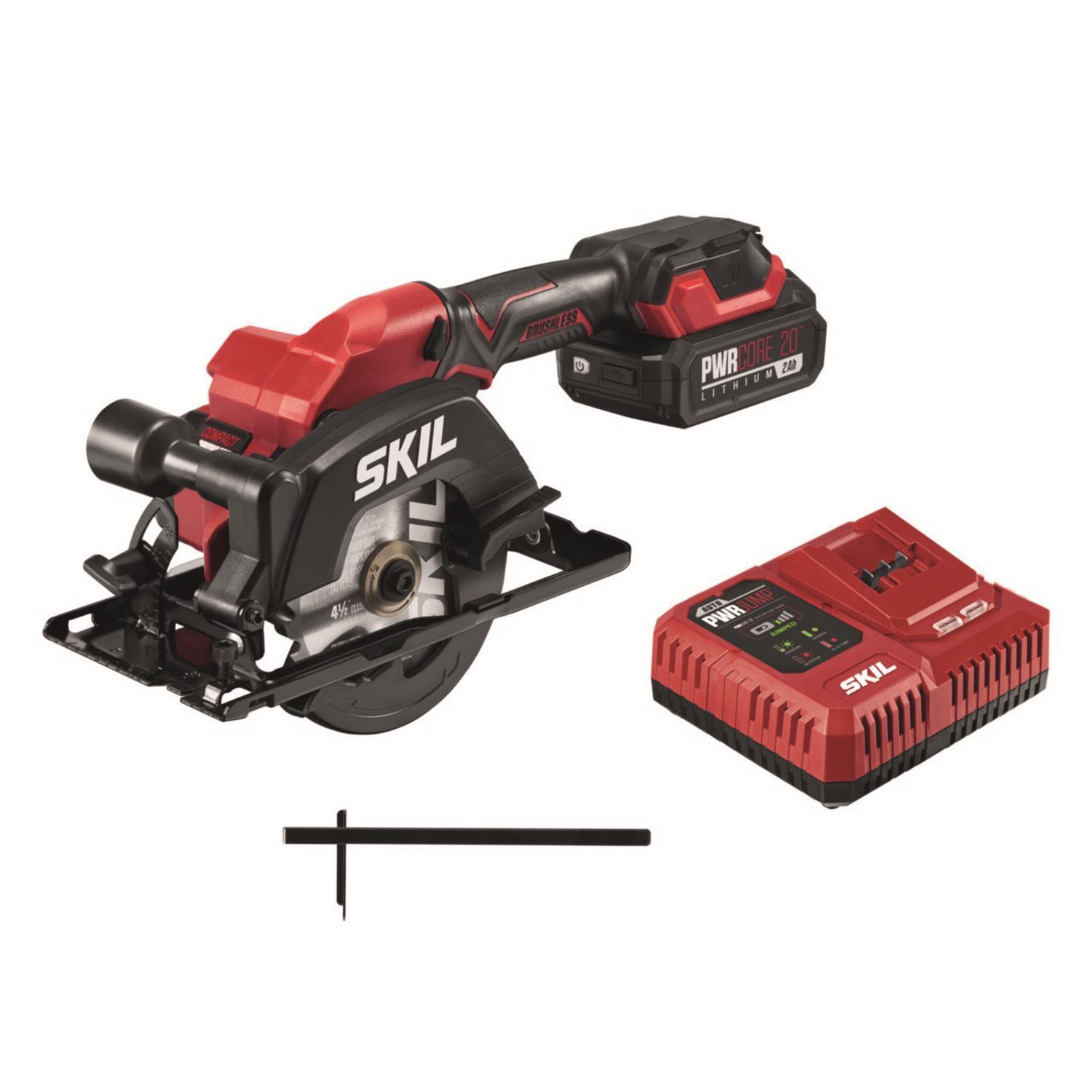 Photos - Power Saw Skil 20V 4-1/2 in. Cordless Brushless Circular Saw Kit  (Battery & Charger)