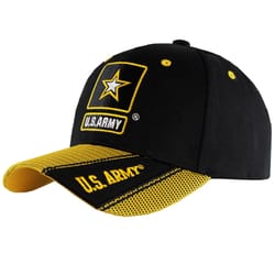 JWM US Army Mesh Bill Hat Black One Size Fits All