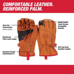 Milwaukee Indoor/Outdoor SmartSwipe Work Gloves Orange L 1 pair