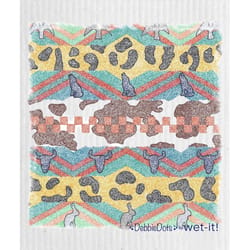 Wet-It! Debbie Dots Western Cellulose/Cotton Wiping Cloth 6.75 in. W X 8 in. L 1 pk