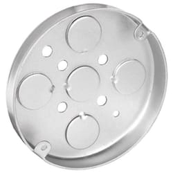 Southwire Old Work 5.5 cu in Round Galvanized Steel 5 gang Ceiling Box Gray