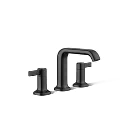 Sterling Agosti Matte Black Contemporary Widespread Bathroom Sink Faucet 8 in.