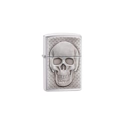 Zippo Silver Skull with Brain Surprise Lighter 1 pk