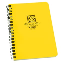 Rite in the Rain 4-5/8 in. W X 7 in. L Wire-O Yellow Field Book