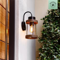 Globe Electric 1-Light Matte Black Wall Sconce