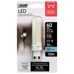 Feit LED Specialty T4 G9 LED Bulb Daylight 60 Watt Equivalence 1 pk