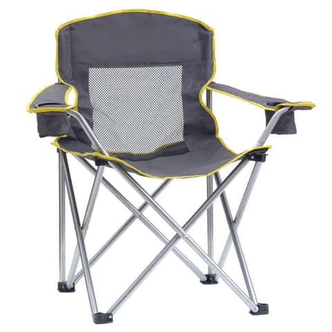 QuikShade Gray Big Gy Folding Quad Chair - Ace Hardware