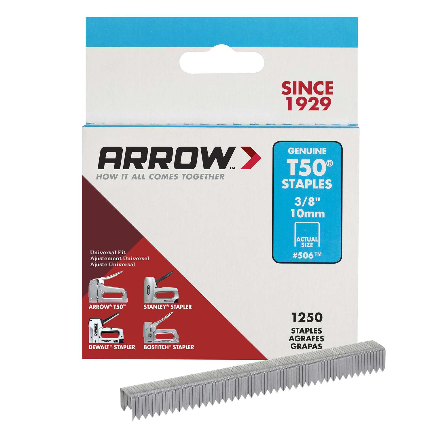 Arrow Fastener 60630 3/8 Wide Crown Heavy Duty Staples
