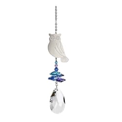 Woodstock Chimes Crystal Fantasy Owl Wind Chime