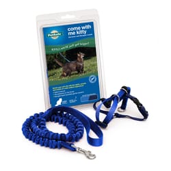 PetSafe Come with me kitty Royal Blue HArness & Leash Nylon Cat Leash and Harness Large