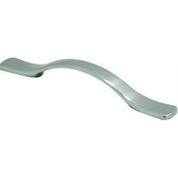 Hickory Hardware Euro-Contemporary Contemporary Bar Cabinet Pull 4 in. Satin Nickel 1 pk