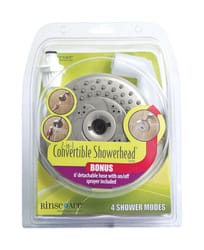Rinse Ace 2-in-1 White ABS 4 settings Convertible Showerhead 2.5 gpm