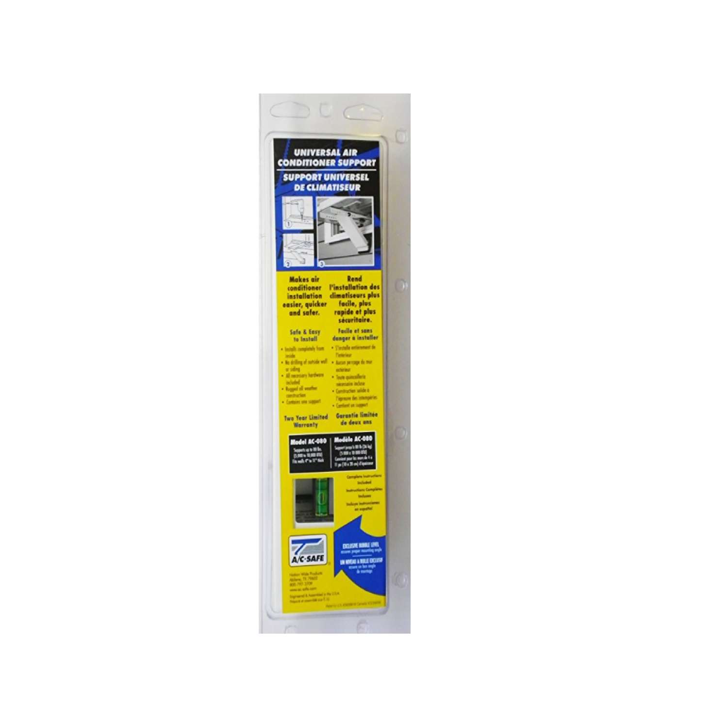 ACSafe White Steel Universal Air Conditioner Support 80 lb Ace Hardware