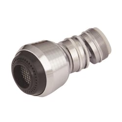 Whedon SuperSpray Dual Thread 15/16 in.- 27M x 55/64 in.-27F Chrome Plated Swivel Sprayrator