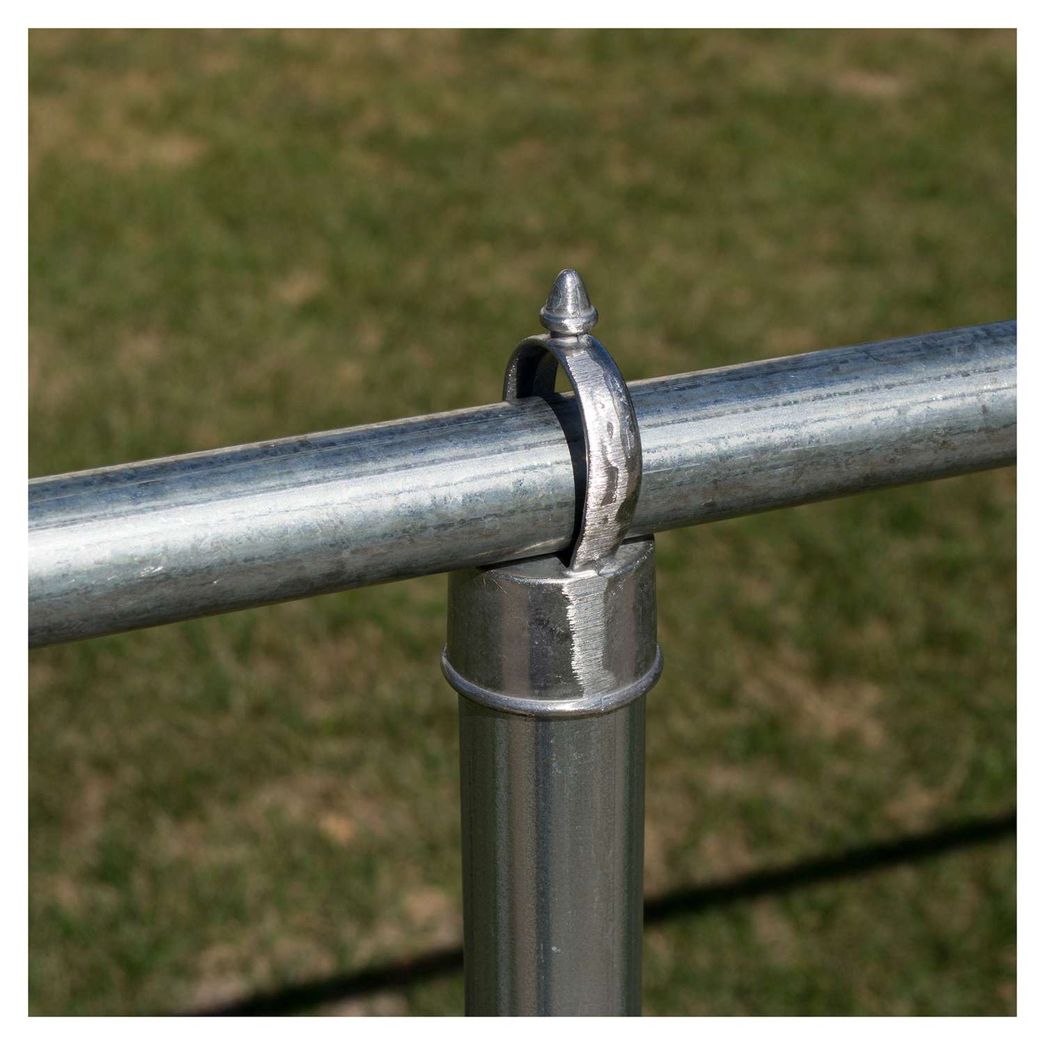 YardGard 126 in. L Steel Chain Link Top Rail 1 pk - Ace Hardware