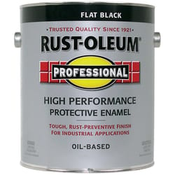 Rust-Oleum Professional High Performance Indoor and Outdoor Flat Black Protective Paint 1 gal