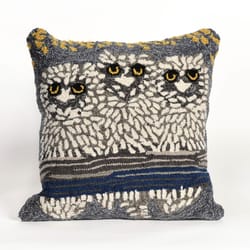 Liora Manne Frontporch Night Owls Polyester Throw Pillow 18 in. H X 2 in. W X 18 in. L